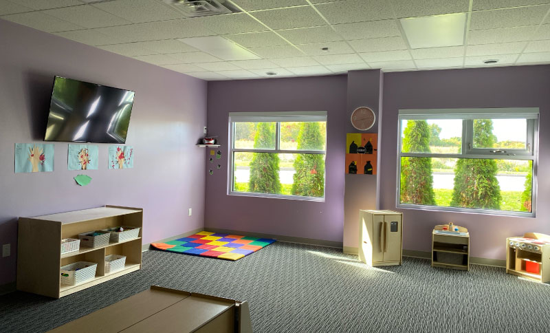 daycare room at The Toy Box Early Childhood Education Centre in Leamington Ontario